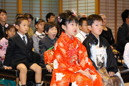 Shichi-Go-San—Buddhist service to cerebrate children’s growth and pray for their happy future